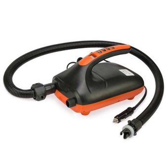 Elektronische SUP pomp met drukmeter - Oranje / Zwart