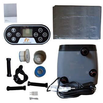 Outdoor opblaasbare spa / bubbelbad - 4 persoons XL - 800L