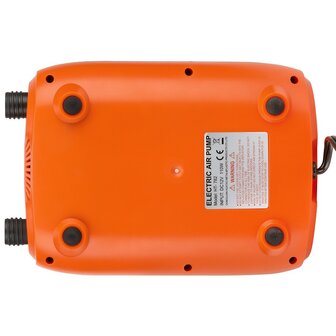 Elektronische SUP pomp met drukmeter - Oranje / Zwart