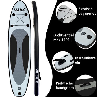 Maxxoutdoor SUP Board Garda Black Edition - 300cm