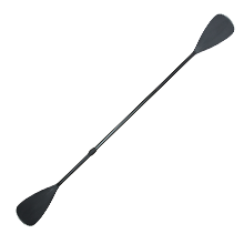 Verstelbare Aluminium Peddel - Zwart Handvat