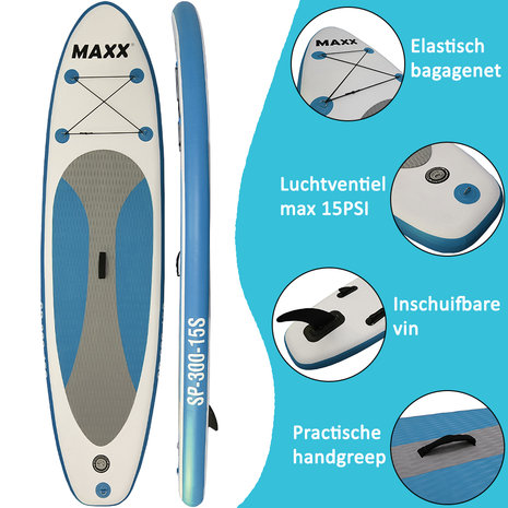 Maxxoutdoor SUP Board Garda Blue Edition - 300cm