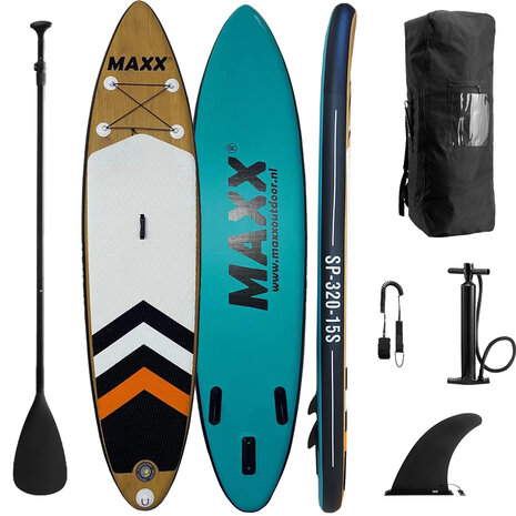 Maxxoutdoor SUP Board Ladoga Wood & Blue Edition - 320cm