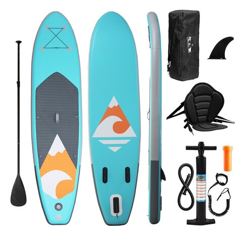 Maxxoutdoor SUP Board Wave - Opblaasbaar - 320 x 78 x 15 cm - Met Zitje Kajak Editie